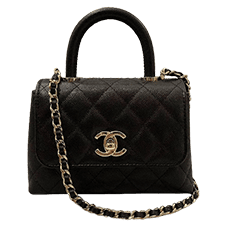 	ココハンドル14.5 エクストラミニ 2WAYハンドバッグ キャビアスキン	