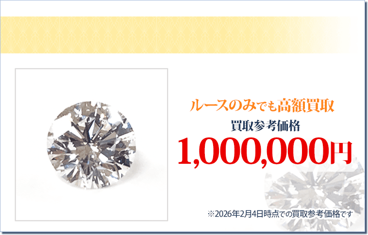 ラウンドブリリアントカットダイヤ ルース 1.01ct ソーティングあり