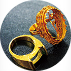 石の取れた指輪