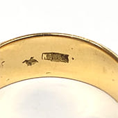 刻印が潰れている