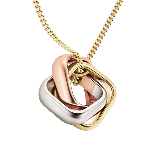 カルティエ トリニティ クッション ペンダント ネックレス YG WG PG(チェーン60cm)