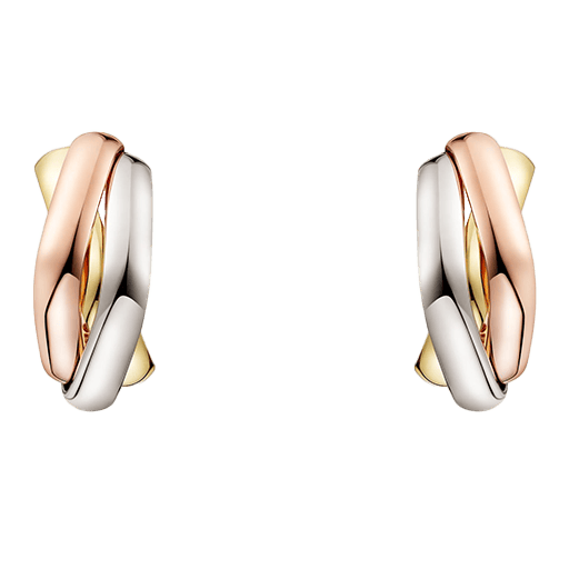 カルティエ トリニティ クッション イヤリング YG WG PG