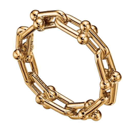 ティファニー ハードウェア マイクロリンク リング YG