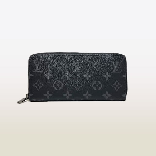 極美品】ルイヴィトン モノグラム エクリプス ヴェルティカル 長財布 黒 IC