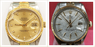 風防割れ・水没時計