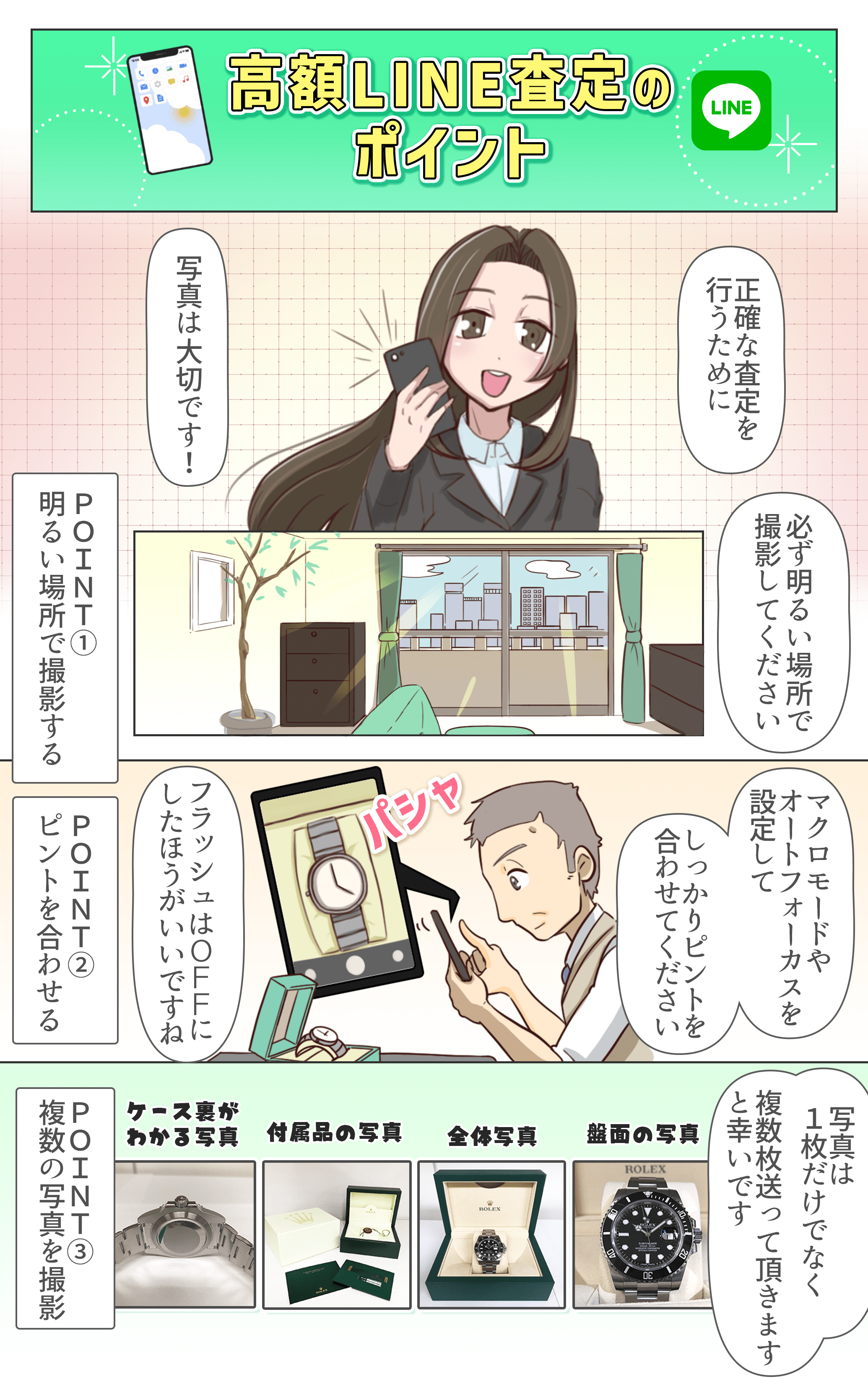 高額LINE査定のポイント