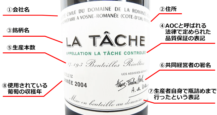 ラ・ターシュ(LA-TACHE)買取｜ワインを高く売るなら大黒屋