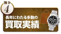 強み4.長年にわたる多数の買取実績